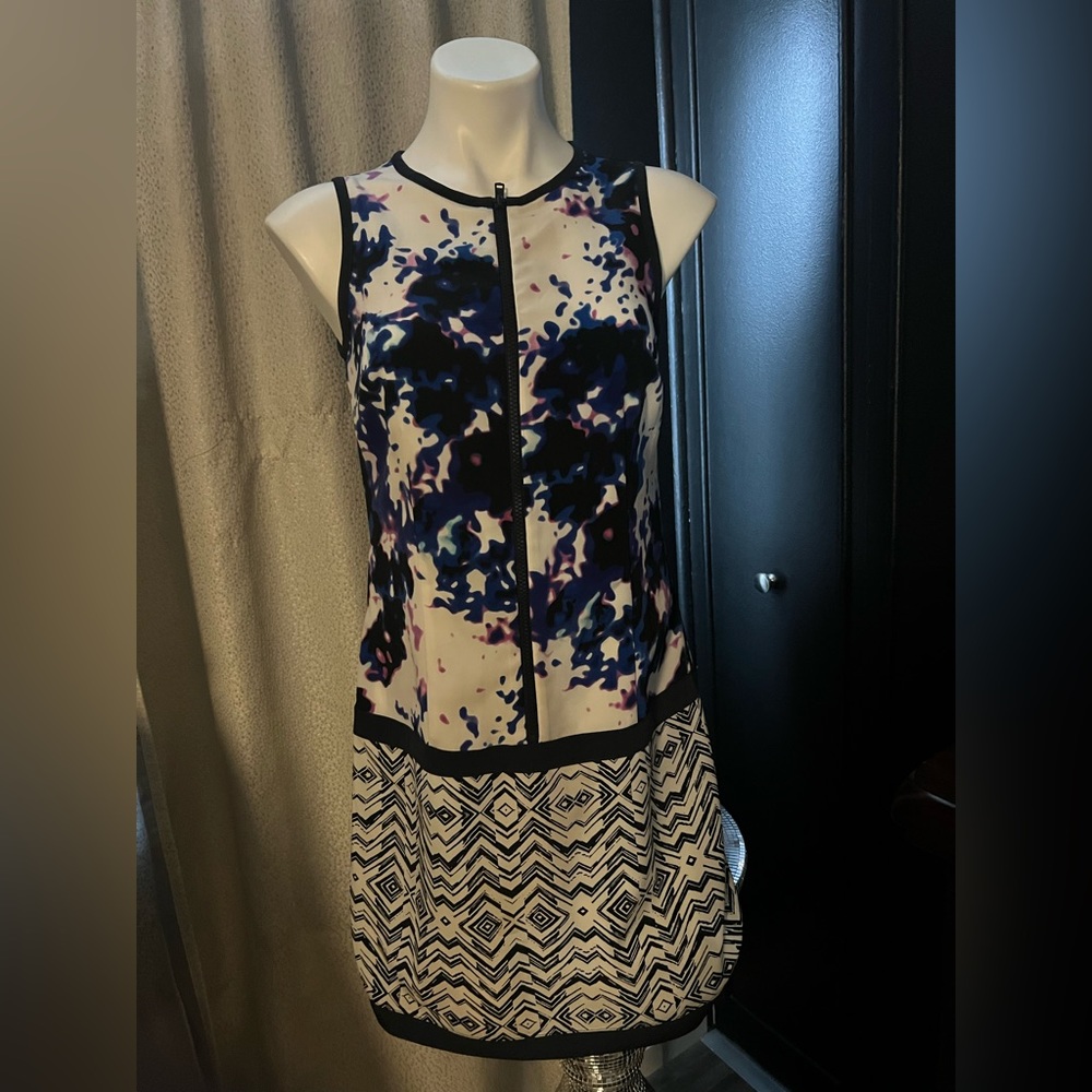 Forenza Watercolor Sleeveless Shift Dress